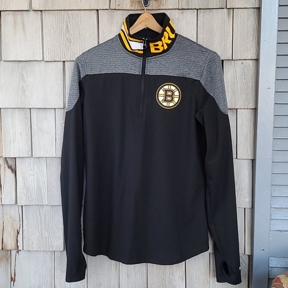 Reebok Boston Bruins Half Zip Longsleeve
